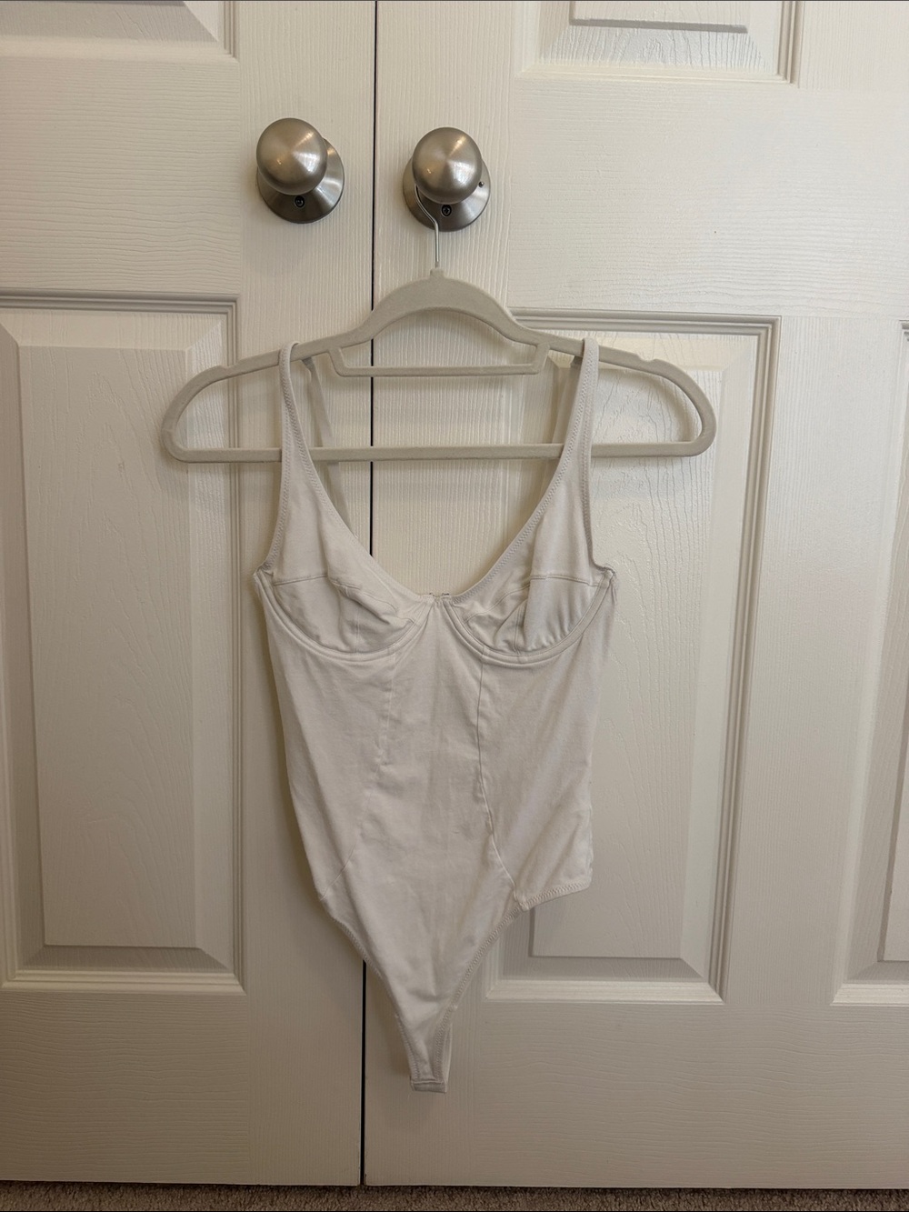 REVOLVE White Underwire Scoop Neck Bodysuit